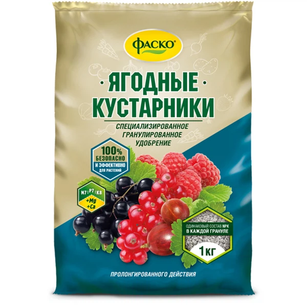 

удобрение минеральное ягодные кустарники фаско 1кг