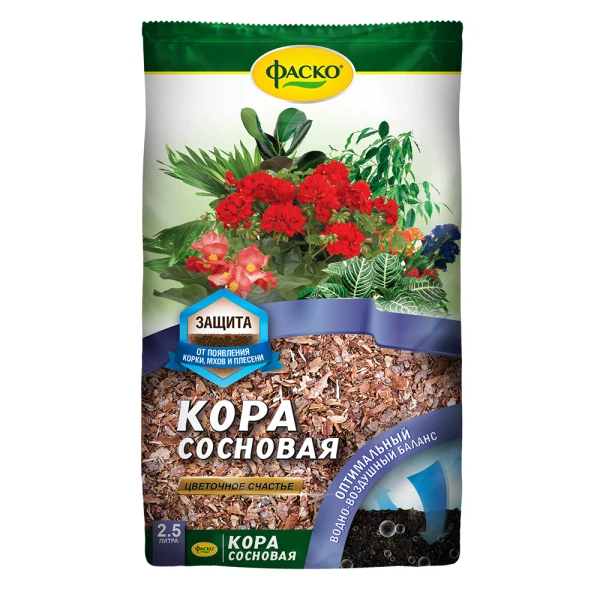 

кора сосновая цветочное счастье фаско 2,5л