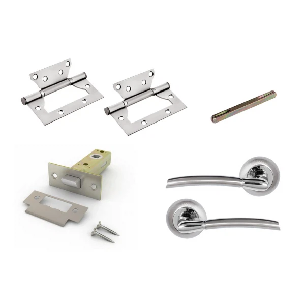 

комплект для двери фабрика замков fz set 01-c 100 2h sn(матовый никель)