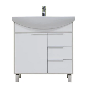 Изображение товара Тумба без умывальника Акватон РИКО 80см Белый/Ясень фабрик 1A215401RIB90