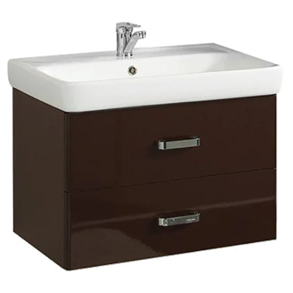 Фото Тумба без умывальника акватон америна 60см тёмно-коричневая/тигода 1a135401am430