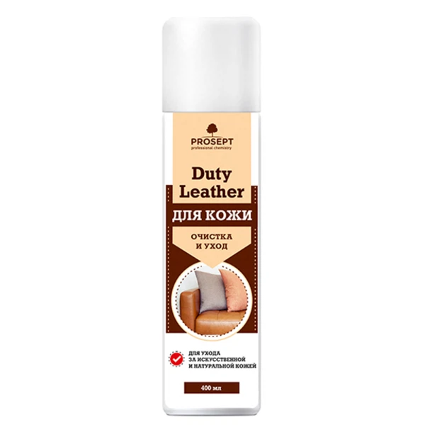 

средство для изделий из кожи prosept duty leather очистка и уход, 400мл