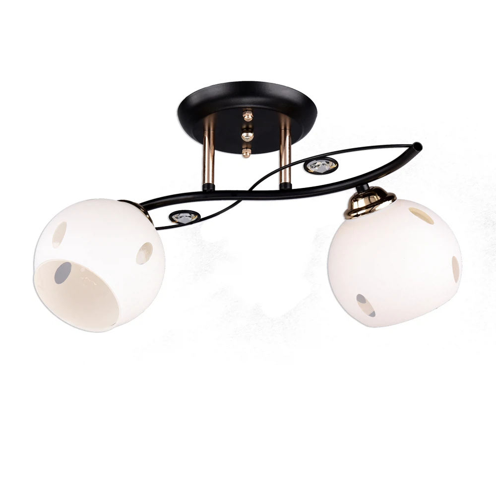 Изображение товара Потолочная люстра РОССвет РС20045 BK+FG/2C без LED-ламп