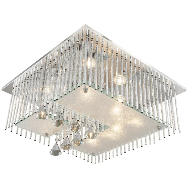 Фото Люстра globo потолочная  68563-5rgb, led, 1*25w хром