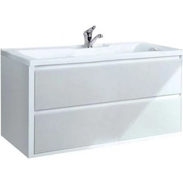 Фото Тумба без умывальника акватон римини 80см белая 1a138301rn010