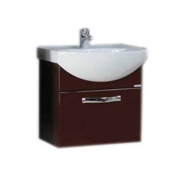Фото Тумба под раковину подвесная акватон ария 50 тёмно-коричневая 1a140301aa430