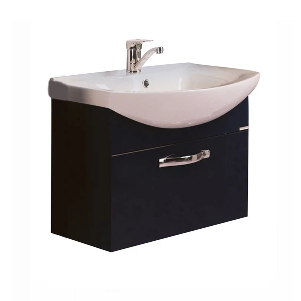 Фото Тумба под раковину акватон ария 65 чёрный глянец 1a134001aa950