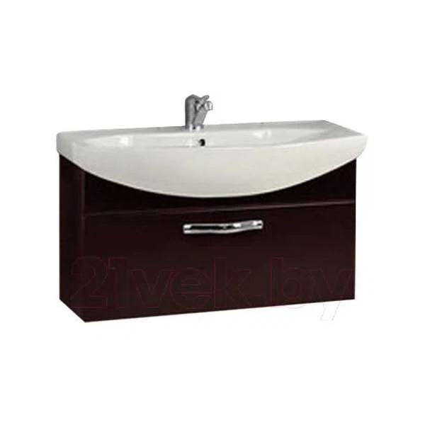 Фото Тумба 80см акватон ария темно-коричневый без умывальника