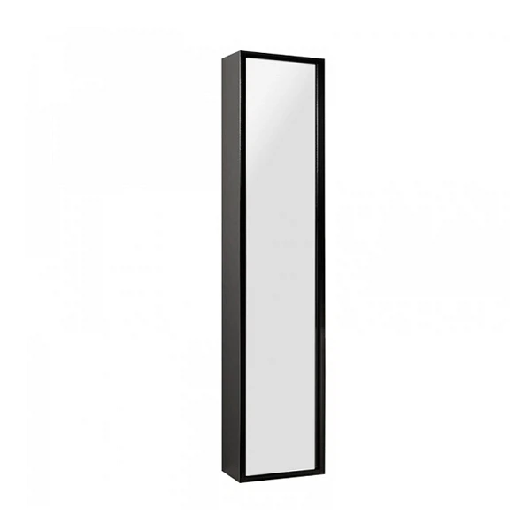 Фото Шкаф-пенал подвесная акватон римини чёрный глянец 1a134603rn950