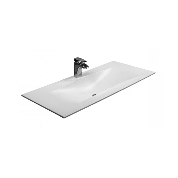 Фото Раковина акватон блент 1000 белый глянец, покрытие гелькоут 1a708531bl010