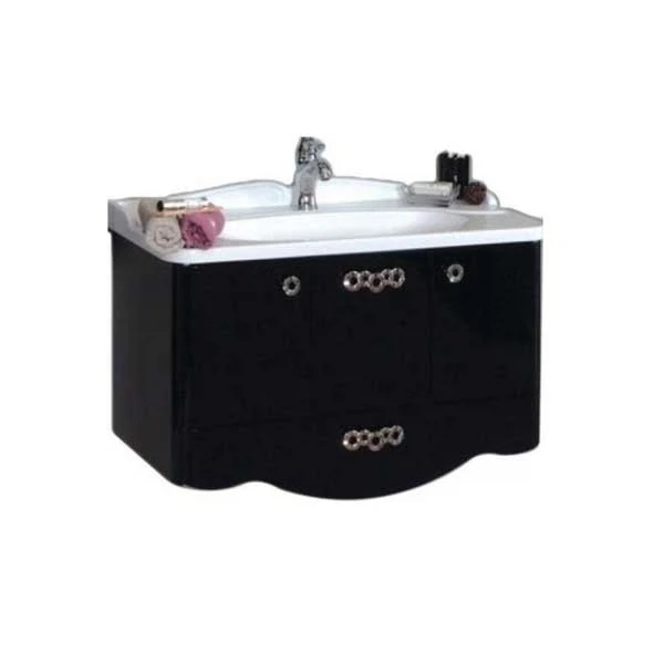 Фото Тумба под раковину акватон венеция 90 черн 1a155601vn950