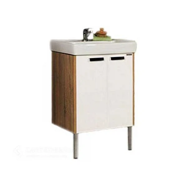 Фото Тумба под раковину акватон йорк 60 белый/дуб сонома 1a170201yoad0