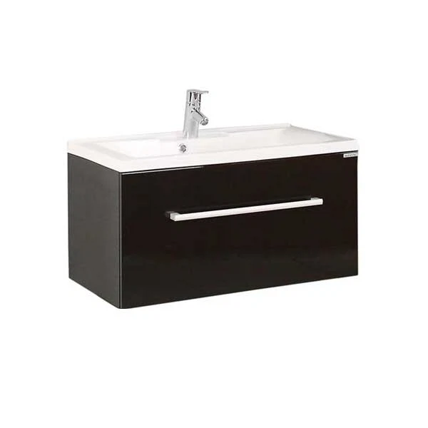 Фото Тумба 80см акватон мадрид м черный без умывальника