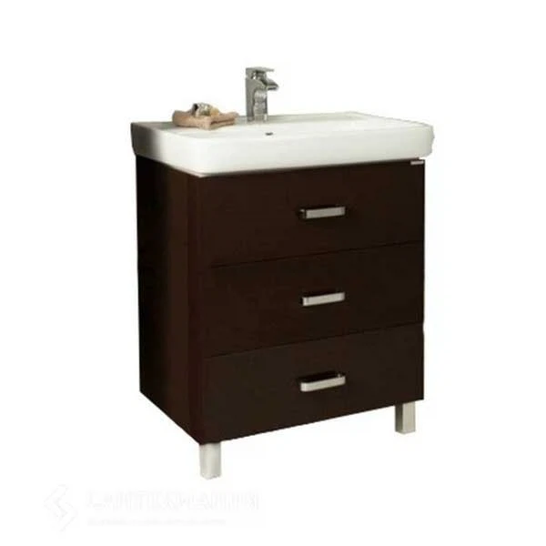 Фото Тумба под раковину акватон америна 60 темно-коричневая 1a168901am430