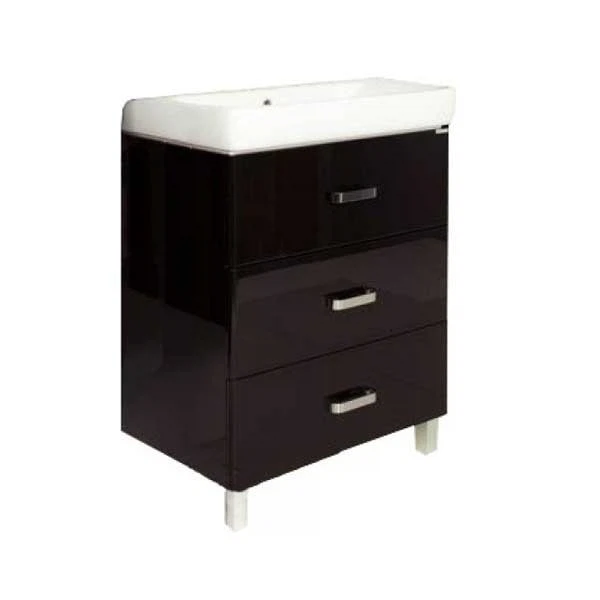 Фото Тумба под раковину акватон америна 60 черная 1a168901am950