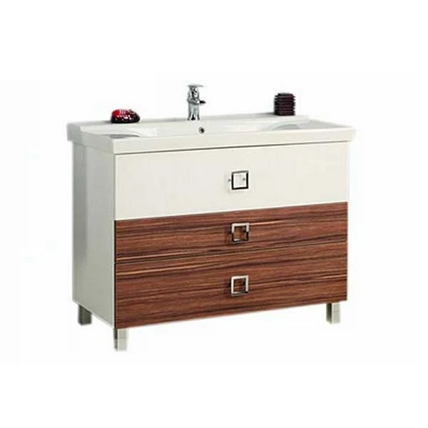 Фото Тумба 105см акватон стамбул эбони темный без умывальника