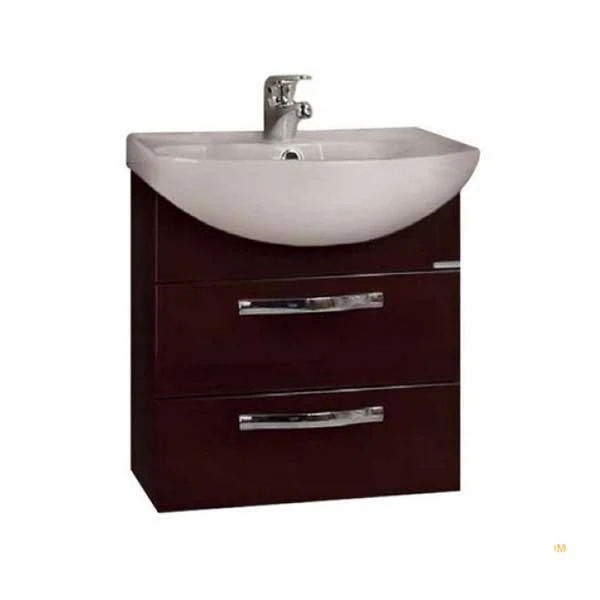 Фото Тумба под раковину подвесная акватон ария 50 тёмно-коричневая 1a140001aa430