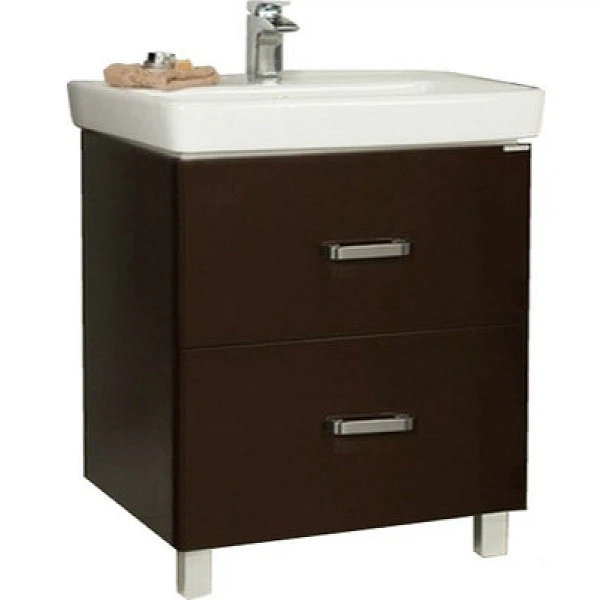 Фото Тумба под раковину акватон америна 80 коричневая 1a169401am430