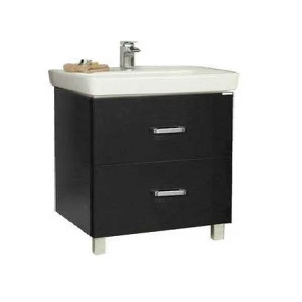Фото Тумба под раковину акватон америна 80 черная 1a169401am950