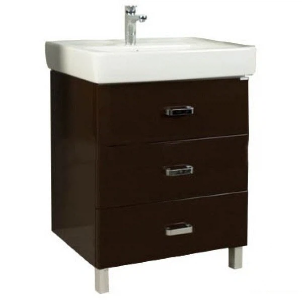 Фото Тумба под раковину акватон америна 70 темно-коричневая 1a169001am430