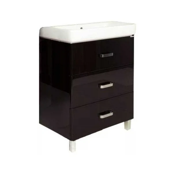 Фото Тумба под раковину акватон америна 70 черная 1a169001am950