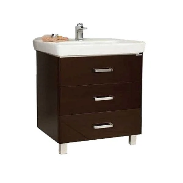 Фото Тумба под раковину акватон америна 80 темно-коричневая 1a169101am430