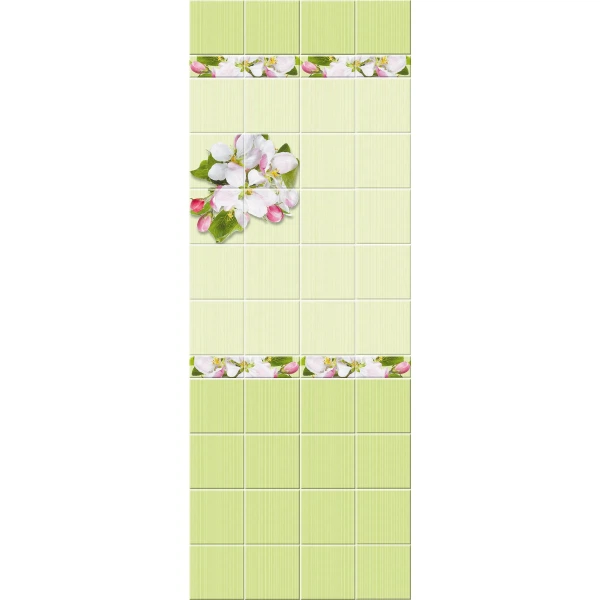 Фото Панель пвх unique яблоневый цвет зеленый