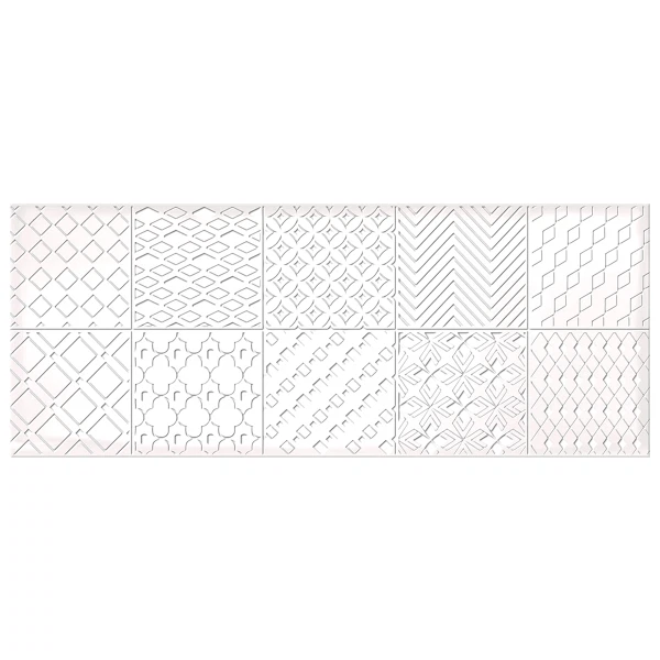 

декор nuvola ornament 1с 20,1*50,5 586602003, Белый