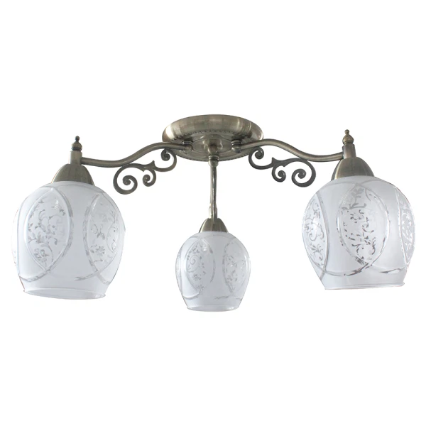 Фото Люстра потолочная toplight lora tl7370x-03ab е27 3x40w