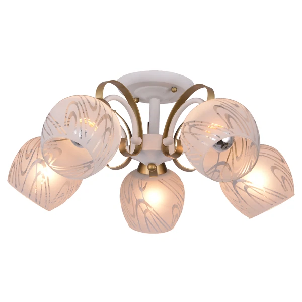 Фото Люстра потолочная toplight samantha tl3690x-05wg е27 5x40w