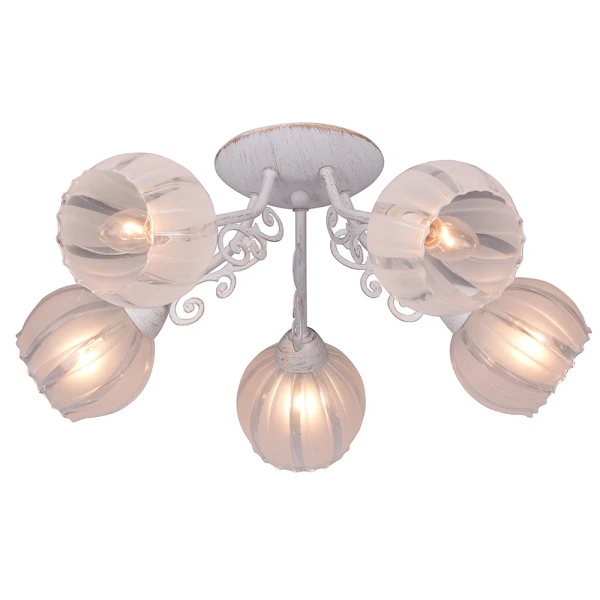 Фото Люстра потолочная toplight megan tl3800x-05wg е27 5x40w