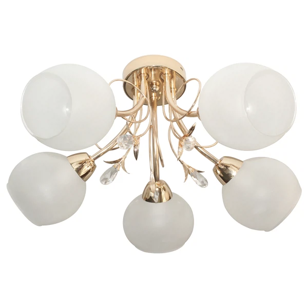 Фото Люстра потолочная toplight gwen tl7460x-05fg е14 5x40w