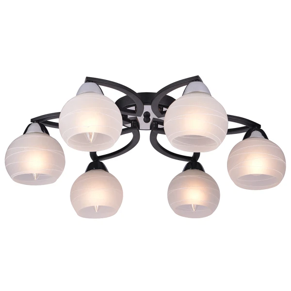 Фото Люстра потолочная toplight philomena tl3730x-06bc е27 6x40w