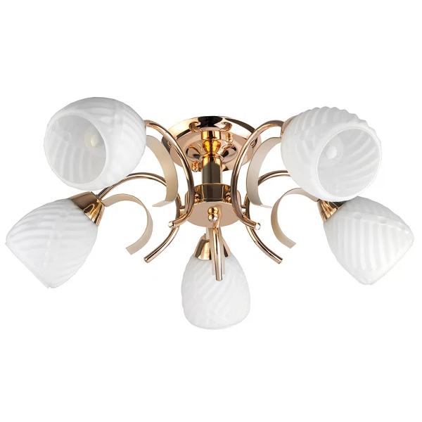 Фото Люстра потолочная toplight lenore tl3530x-05fg е14 5x60w