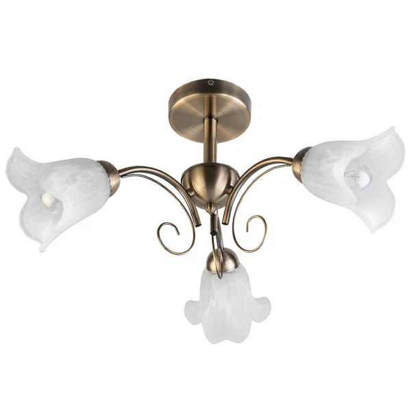 Фото Люстра потолочная toplight magdalene tl3490x-03ab е14 3x40w