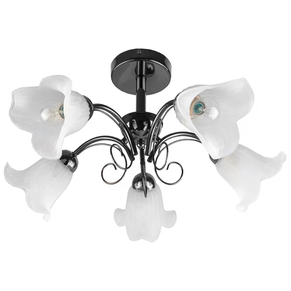 Фото Люстра потолочная toplight magdalene tl3490x-05bc е14 5x40w