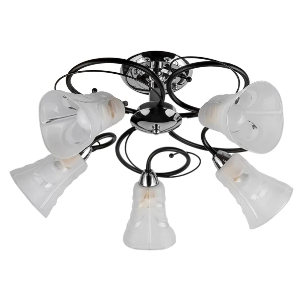 Фото Люстра потолочная toplight linda tl2760x-05wc е14 5x40w