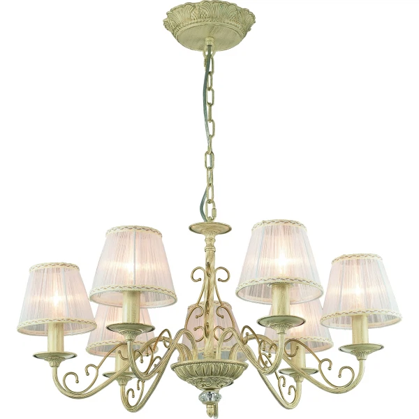 Фото Люстра подвесная toplight susanna tl7290d-07ry е14 7x40w