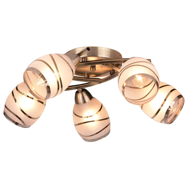 Фото Люстра потолочная toplight polly tl3720x-05ab е27 5x40w