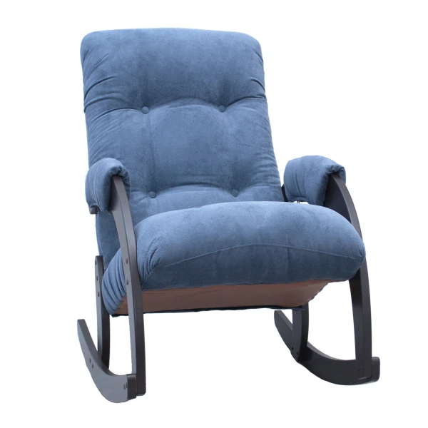 

кресло-качалка модель 67, verona denim blue, венге, Голубой