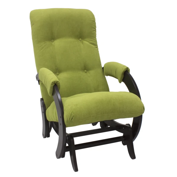 

кресло-качалка глайдер модель 68, verona apple green, венге