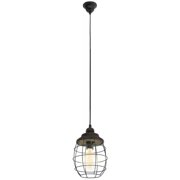 

подвес bampton 1x60w (e27), o140, сталь, патина, коричневый