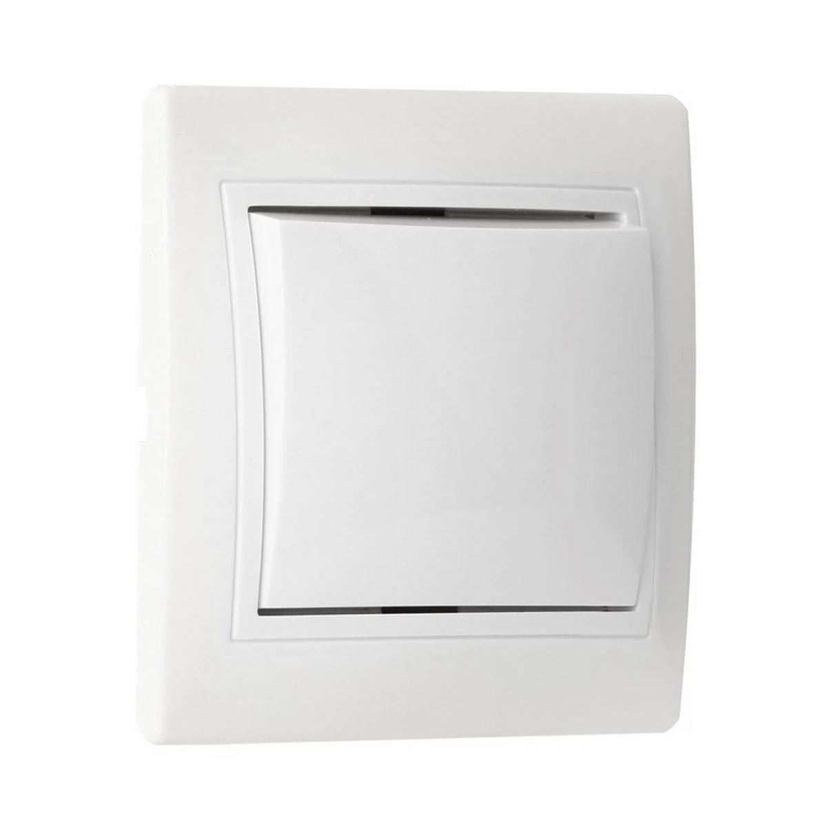 Изображение товара Выключатель (белый, 1 клавиша, с рамкой) SmartBuy Венера SBE-01w-10-SW1-0-c