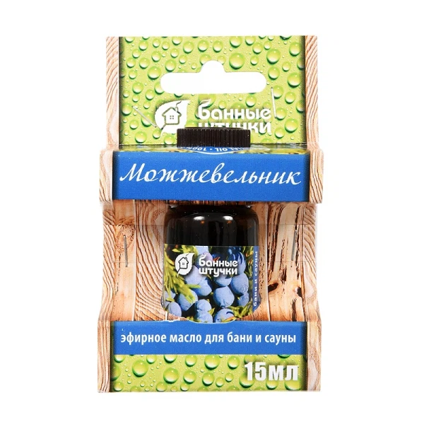 Масло эфирное можжевельник 15 мл банные штучки