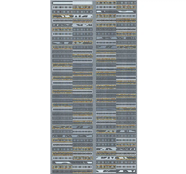 

декор aura atlantic geometria 31,5х63 586562002, Серая
