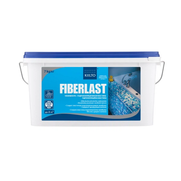 

гидроизоляция kiilto fiberlast, 7 кг