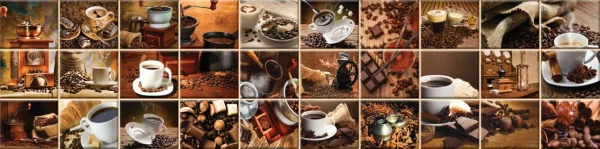 

панель стеновая мдф 0,6*2,44 кофейный микс