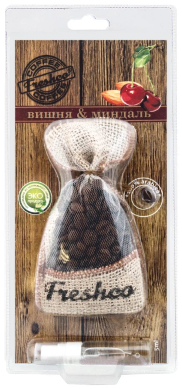 

ароматизатор на подвеске freshсo coffee вишня с миндалем cf-03
