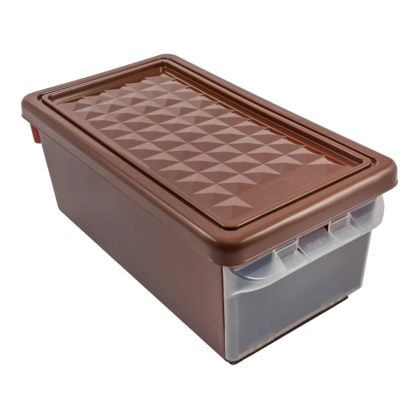 ящик для хранения 12л branq с боковой дверцей венге bq2590внг