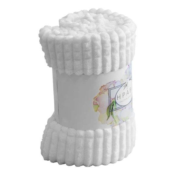 Плед велсофт 1800х2000 (микрофибра (supersoft),печатанная № в-8, молочный)